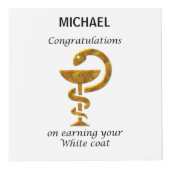 Pharmacy White Coat Zeremonie Herzlichen Glückwuns Würfel (Vorderseite)