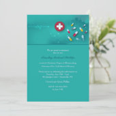 Pharmakologie Abschluss Einladung (Stehend Vorderseite)