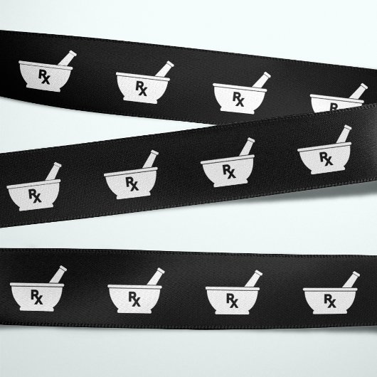 Pharmakologie Mortar und Pestle-Symbol Ripsband