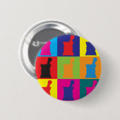 Pharmakologie-Pop-Kunst Button (Vorne & Hinten)