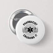 Pharmakonzern Pharmaceuticals Pharmacy Gift Ideas Button (Vorne & Hinten)