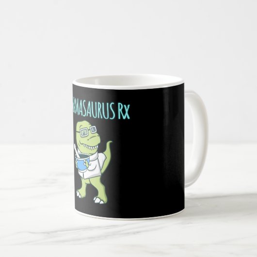 Pharmasaurus Pharmacy Technician PharmD Kaffeetasse (VorderseiteRechts)