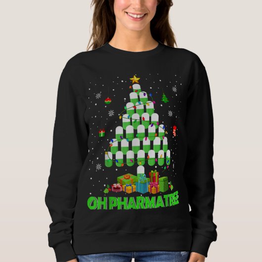 Pharmatree Christmas Tree Pharmacy Mediation P Sweatshirt (Vorderseite)