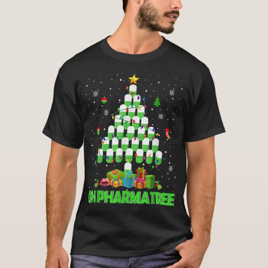 Pharmatree Christmas Tree Pharmacy Mediation P T-Shirt (Vorderseite)