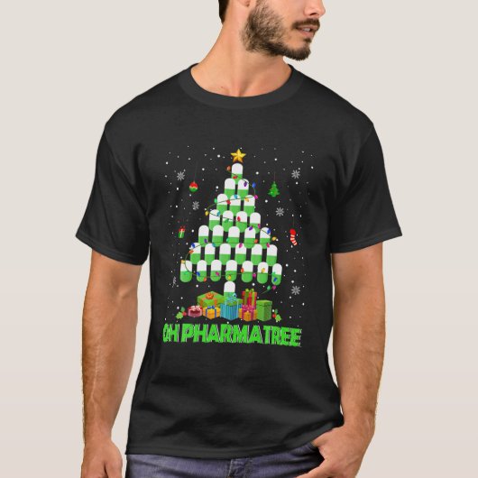 Pharmatree Christmas Tree Pharmacy Mediation P T-Shirt (Vorderseite)