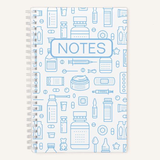 Pharmazeutische Arzneimittel Notizblock (Vorderseite)
