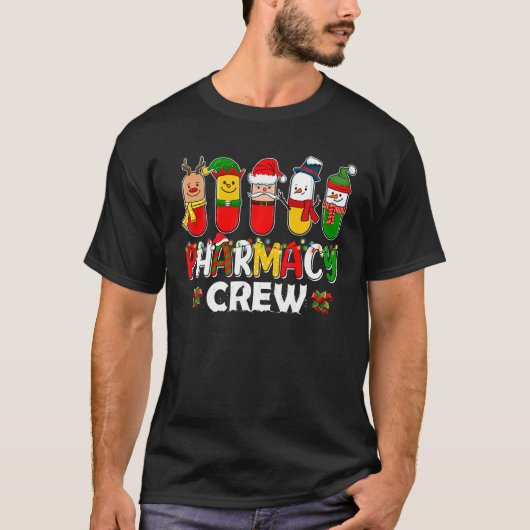 Pharmazeutische Crew, Apotheker Weihnachten T-Shirt (Vorderseite)