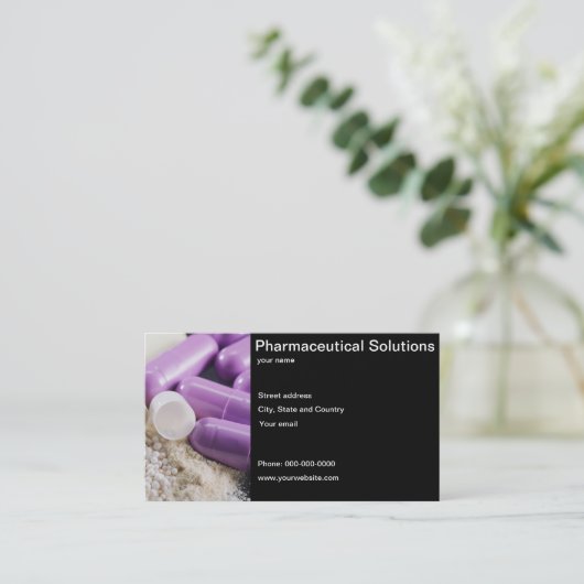 Pharmazeutische Lösungs-Visitenkarte Visitenkarte (Stehend Vorderseite)