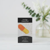 Pharmazeutische Tabletten Ärztin Visitenkarte (Stehend Vorderseite)