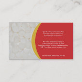 Pharmazeutische Tabletten praktischen Arztes Visitenkarte (Rückseite)