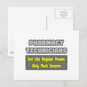 Pharmazeutische Techniker .. Klüger Postkarte (Vorne/Hinten)