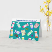 Pharmazeutischer Abschluss Karte (Gelbe Blume)