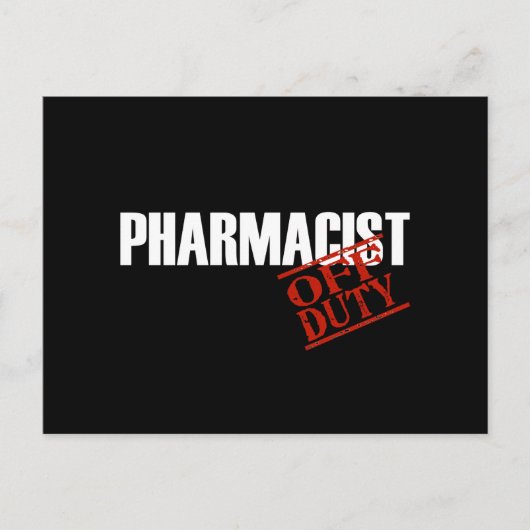 PHARMAZEUTISCHER DARK POSTKARTE (Vorderseite)
