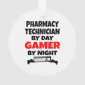 Pharmazeutischer Techniker Gamer Ornament (Rückseite)