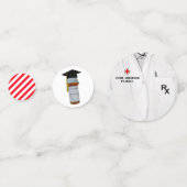 Pharmazeutischer Unternehmer Abschluss Confetti Konfetti (Rückseiten)