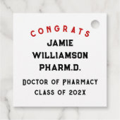 Pharmazeutischer Unternehmer Abschluss Geschenkanhänger (Rückseite)