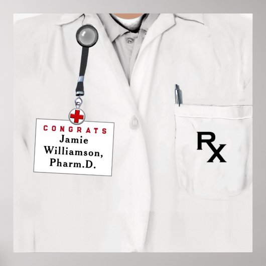 Pharmazeutischer Unternehmer Abschluss Poster (Vorne)