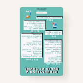 Pharmazeutischer Unternehmer - Berechnungen/Regeln Ausweis (Rückseite)