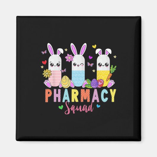 Pharmazeutischer Unternehmer Bunny Easter Day Phar Magnet (Vorne)