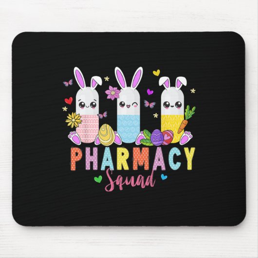 Pharmazeutischer Unternehmer Bunny Easter Day Phar Mousepad (Vorne)
