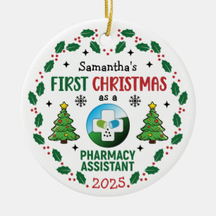Pharmazeutischer Unternehmer Erste Weihnachtszeit  Keramik Ornament
