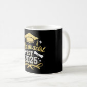 Pharmazeutischer Unternehmer Est 2025 Pharmazeutis Kaffeetasse (VorderseiteRechts)