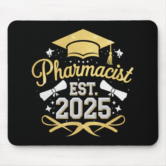 Pharmazeutischer Unternehmer Est 2025 Pharmazeutis Mousepad (Vorne)