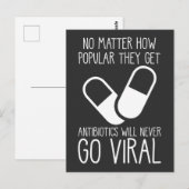 Pharmazeutischer Unternehmer für Antibiotika und V Postkarte (Vorne/Hinten)