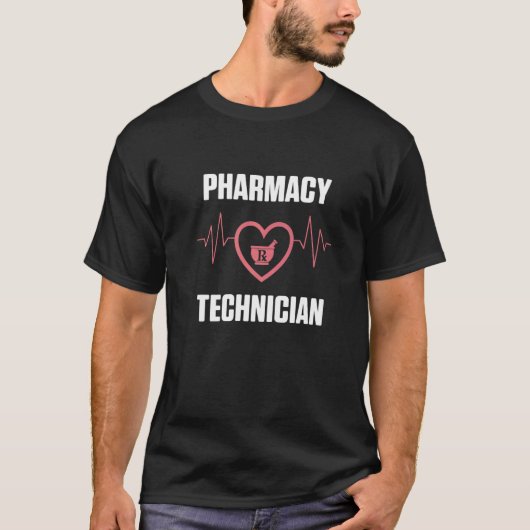 Pharmazeutischer Unternehmer Heartbeat Certified P T-Shirt (Vorderseite)