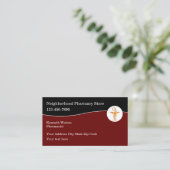 Pharmazeutischer Unternehmer Medical Pharmacy Busi Visitenkarte (Stehend Vorderseite)