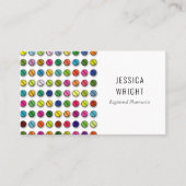 Pharmazeutischer Unternehmer Moderne farbige Table Visitenkarte (Vorderseite)