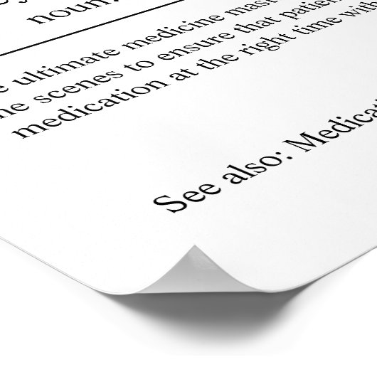 Pharmazeutischer Unternehmer Personalisiertes Gesc Poster (Ecke)