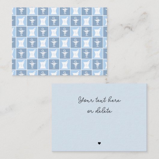 Pharmazeutischer Unternehmer Pharmacy Pharmacy Tec Mitteilungskarte (Vorne/Hinten)