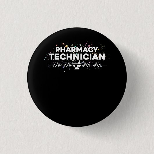 Pharmazeutischer Unternehmer Pharmacy Tech Button (Vorderseite)