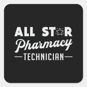 Pharmazeutischer Unternehmer Quadratischer Aufkleber