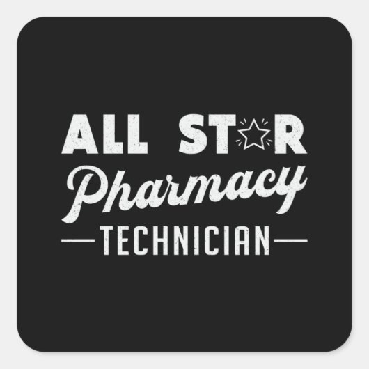 Pharmazeutischer Unternehmer Quadratischer Aufkleber (Vorderseite)