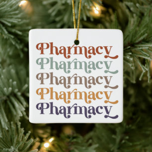Pharmazeutischer Unternehmer Retro Pharmacy Studiu Keramikornament
