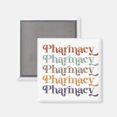 Pharmazeutischer Unternehmer Retro Pharmacy Studiu Magnet (Vorderseite/Rückseite)
