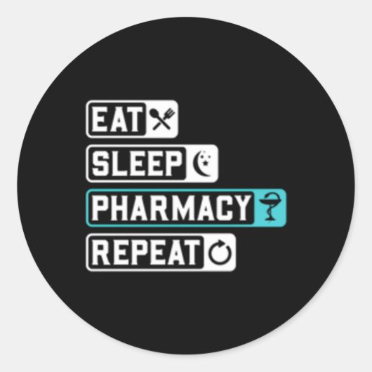 Pharmazeutischer Unternehmer Runder Aufkleber (Vorderseite)