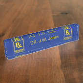 Pharmazeutischer Unternehmer RX Namensplakette (Seite)