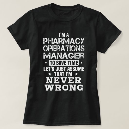 Pharmazeutischer Unternehmer T-Shirt (Design vorne)