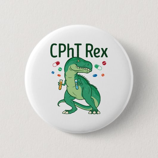 Pharmazeutischer Unternehmer Tech CPhT Rex Button (Vorderseite)