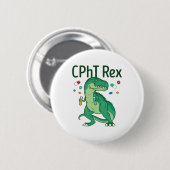 Pharmazeutischer Unternehmer Tech CPhT Rex Button (Vorne & Hinten)