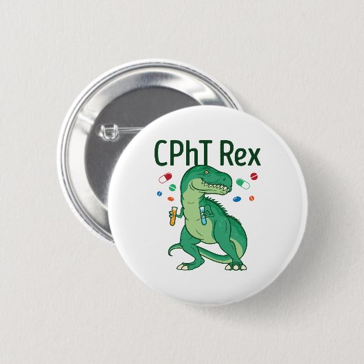 Pharmazeutischer Unternehmer Tech CPhT Rex Button (Vorne & Hinten)