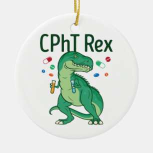 Pharmazeutischer Unternehmer Tech CPhT Rex Keramik Ornament
