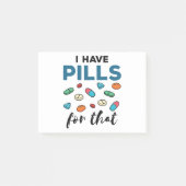 Pharmazeutischer Unternehmer Tech Ich habe dafür T Post-it Klebezettel (Vorderseite)