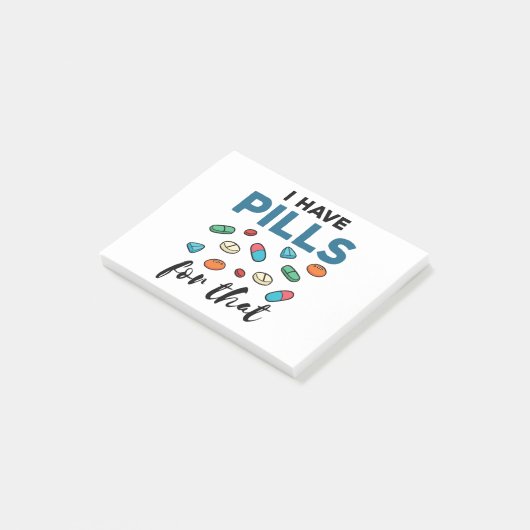 Pharmazeutischer Unternehmer Tech Ich habe dafür T Post-it Klebezettel (angewinkelt)