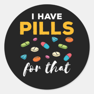 Pharmazeutischer Unternehmer Tech Ich habe dafür T Runder Aufkleber