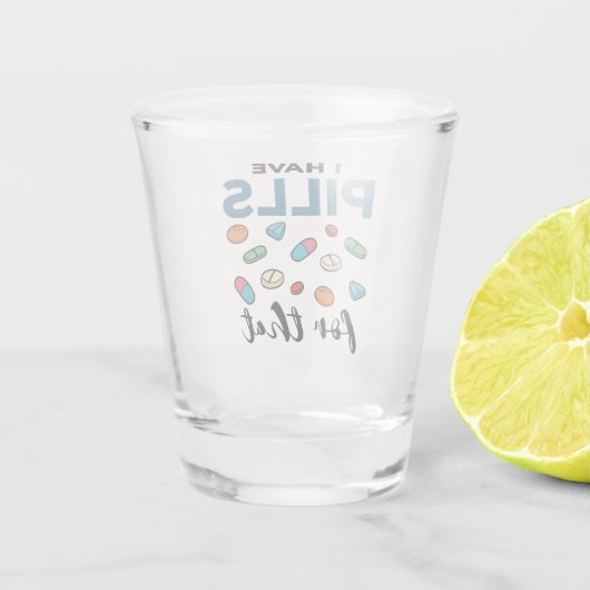 Pharmazeutischer Unternehmer Tech Ich habe dafür T Schnapsglas (Rückseite)