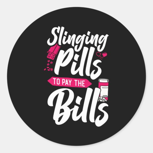 Pharmazeutischer Unternehmer Technischer Apotheker Runder Aufkleber (Vorderseite)